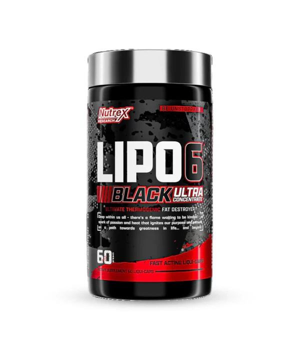 Lipo 6 Black (60 Capsules) by Nutrex Research